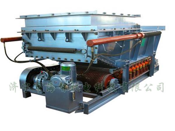 它將帶式（甲帶）給料機(jī)的手動(dòng)檢修閘門改為電動(dòng)、液動(dòng)或氣動(dòng)控制閥門，增大了閘門推力